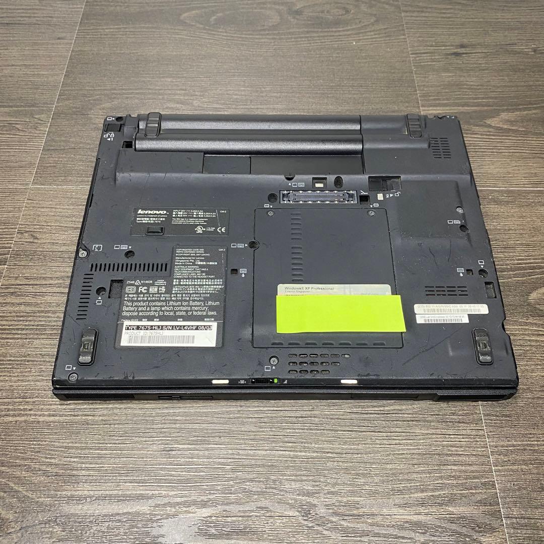 Windowsノート本体 Lenovo ThinkPad X61 Core2 WinXP Pro SP3