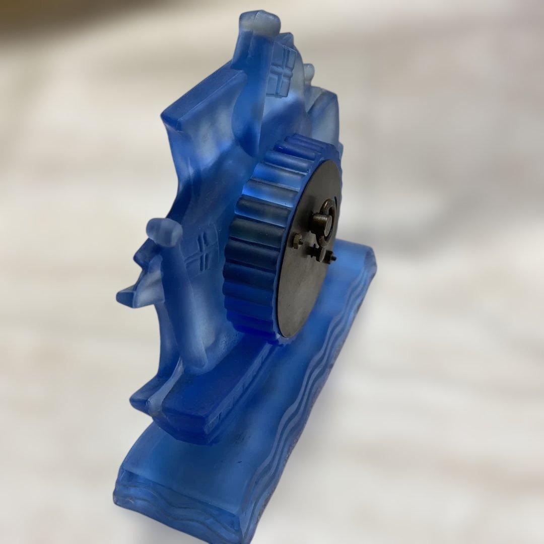 東洋時計　TOYOCLOCK ガラス置き時計稼働品