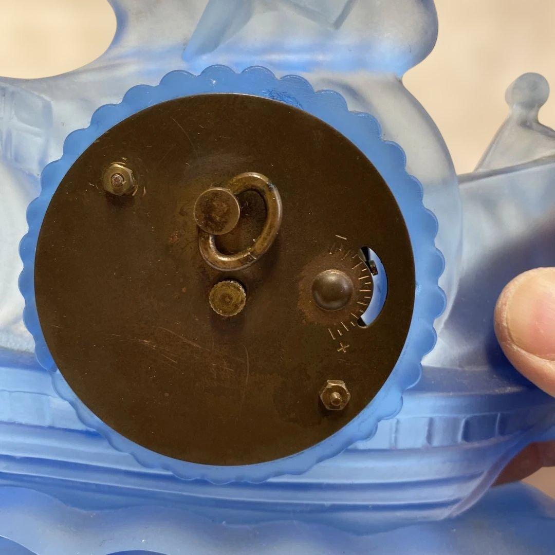 東洋時計　TOYOCLOCK ガラス置き時計稼働品