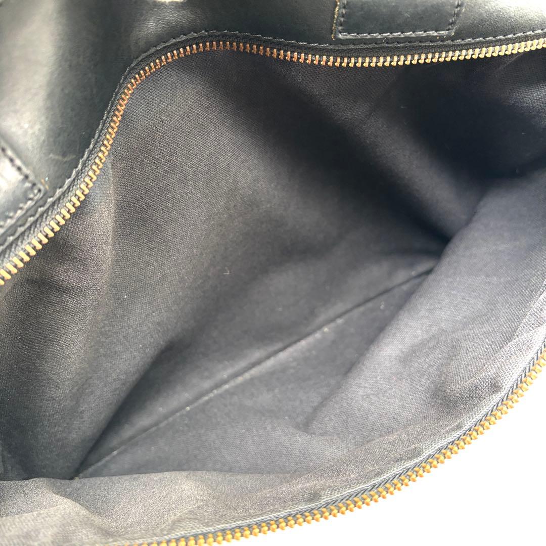 極美品 フェリージ ビジネスバッグ ロゴ 12-39 A4可 大容量 メンズ 黒