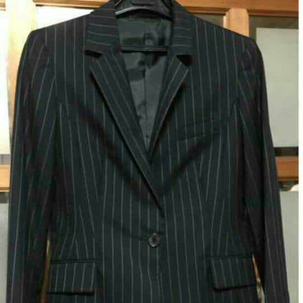 グリーンレーベル　ストライプスーツ上下
