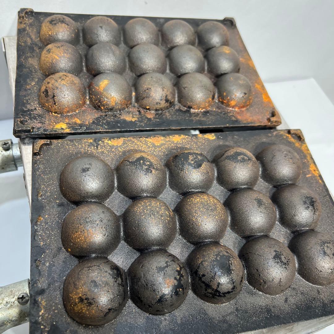 業務用 たこ焼き器 天然ガス用 2連 鉄板