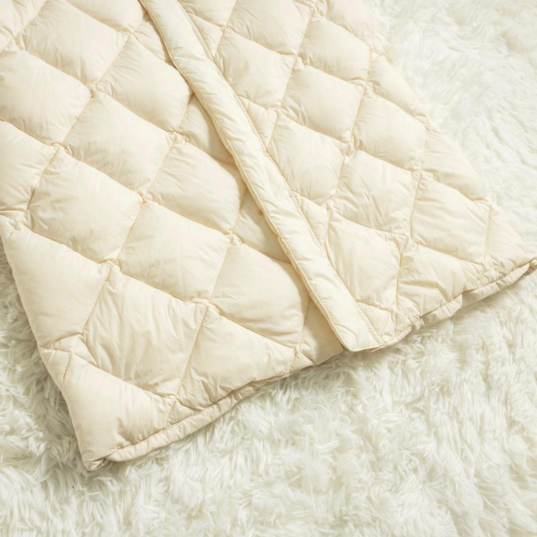 タグ付き ノーリーズ TAION 別注 ダイヤキルトスタンドロングダウン コート