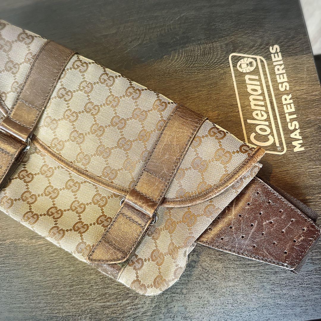 【本物】GUCCI グッチ GGキャンバス ウエストバッグ （ボディバッグ）