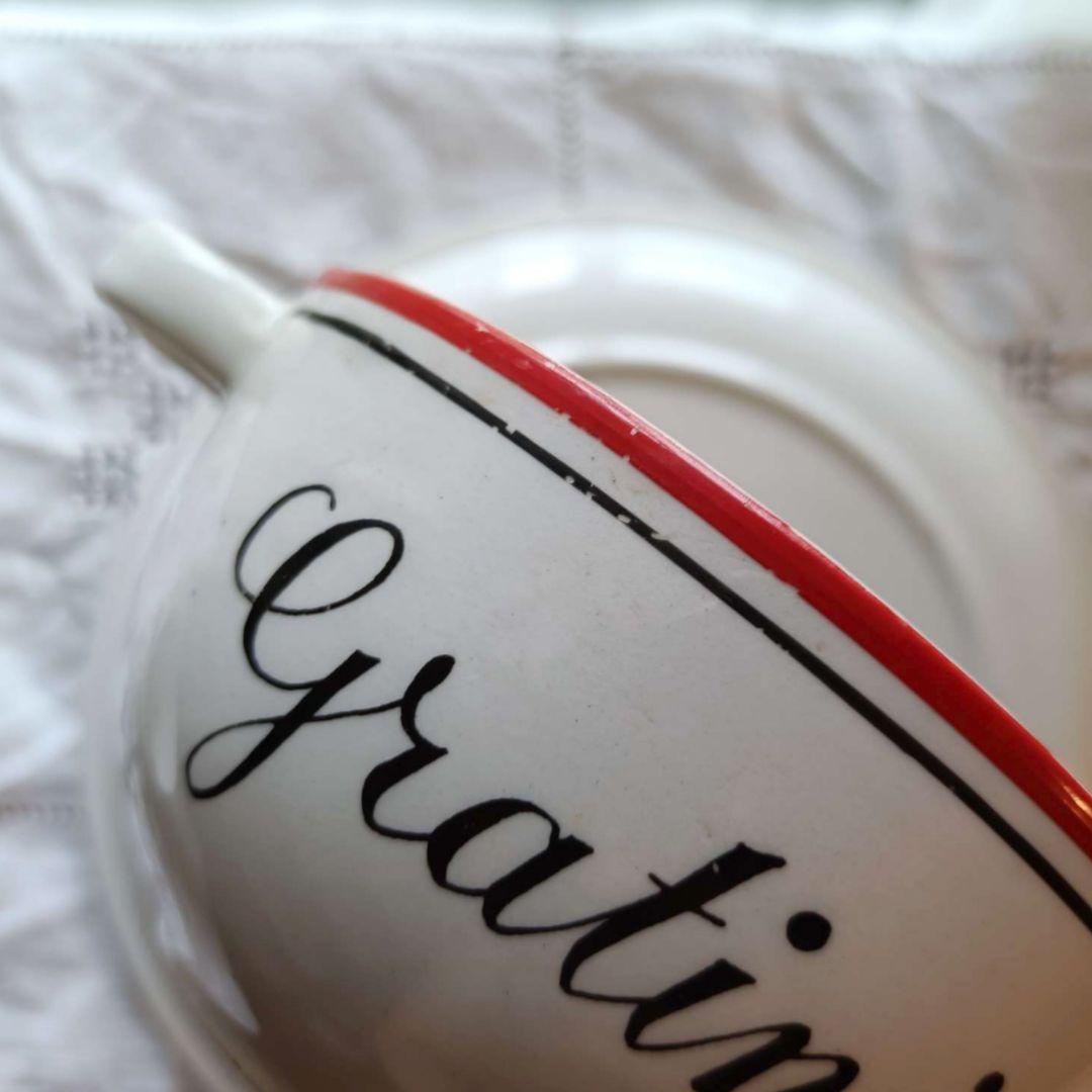 【8/10迄アーニャ】ベルギー Boch グラタンスープ皿 2客セット