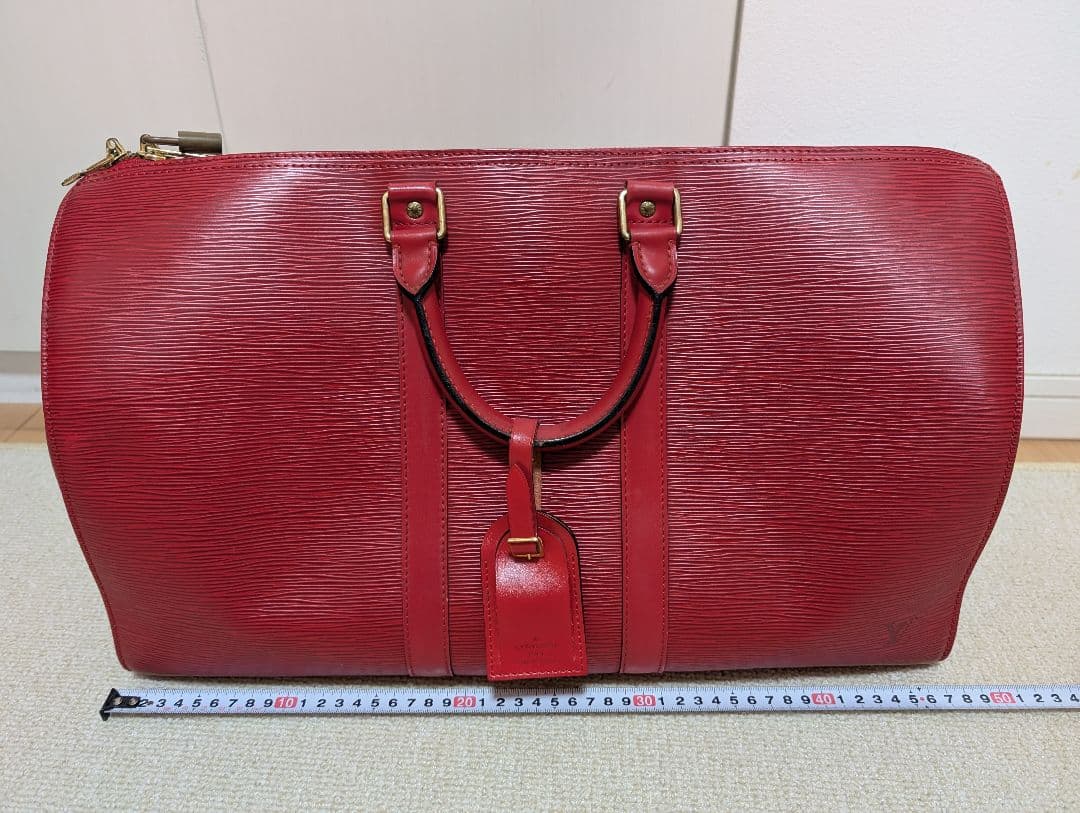 美品　ルイヴィトン エピ ボストンバッグ　赤