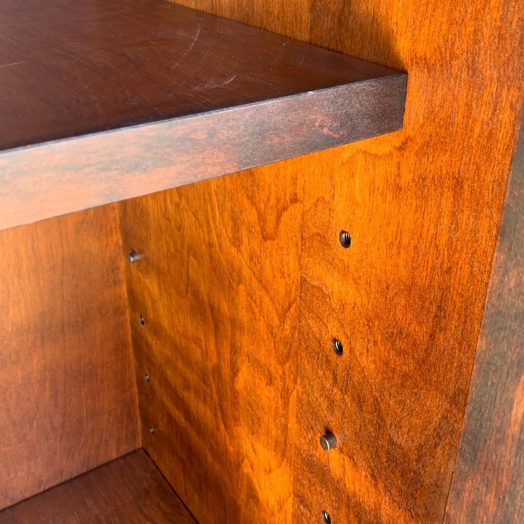 北海民芸 和光 書棚 ブックキャビネット 本棚 ガラスキャビネット 民芸家具