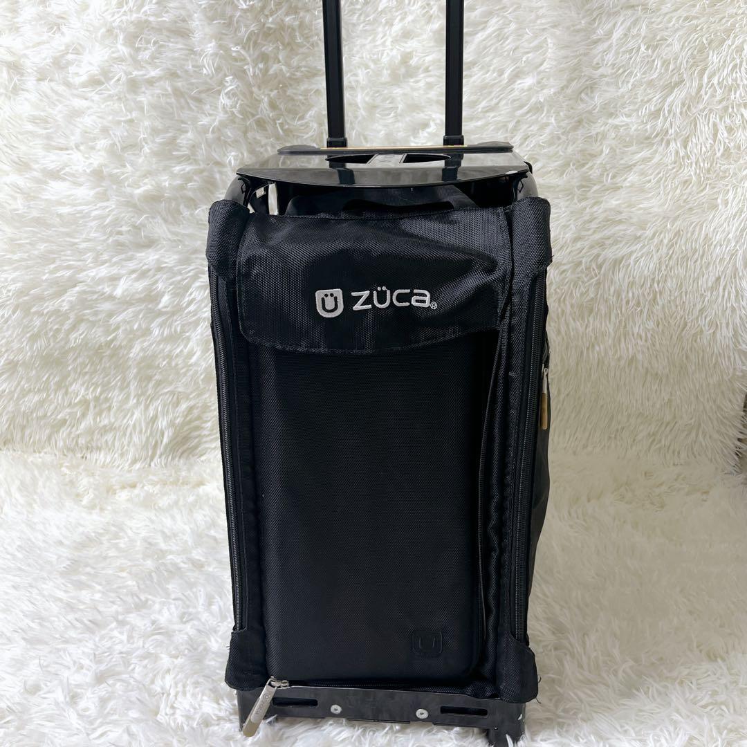 ズーカZUCA 座れるキャリーバッグ35L オールブラック　キャリーカート