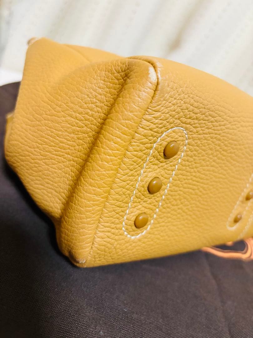TOD'S　トッズ　レザーハンドバッグ　ベージュ　保存袋　カード　ハンドバッグ