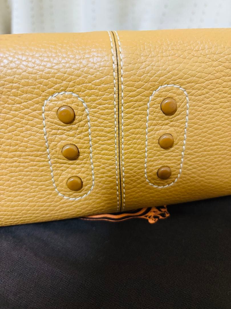 TOD'S　トッズ　レザーハンドバッグ　ベージュ　保存袋　カード　ハンドバッグ