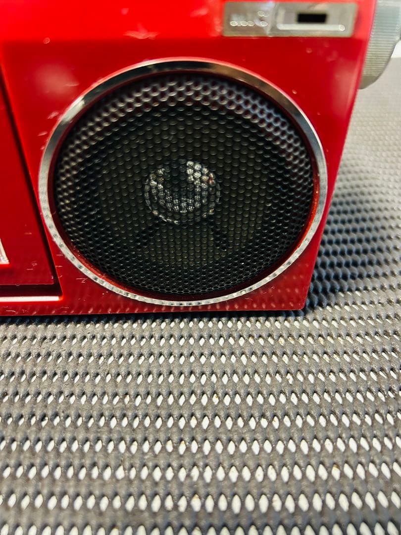 VICTOR RC-511ラジオカセットプレーヤー レッド