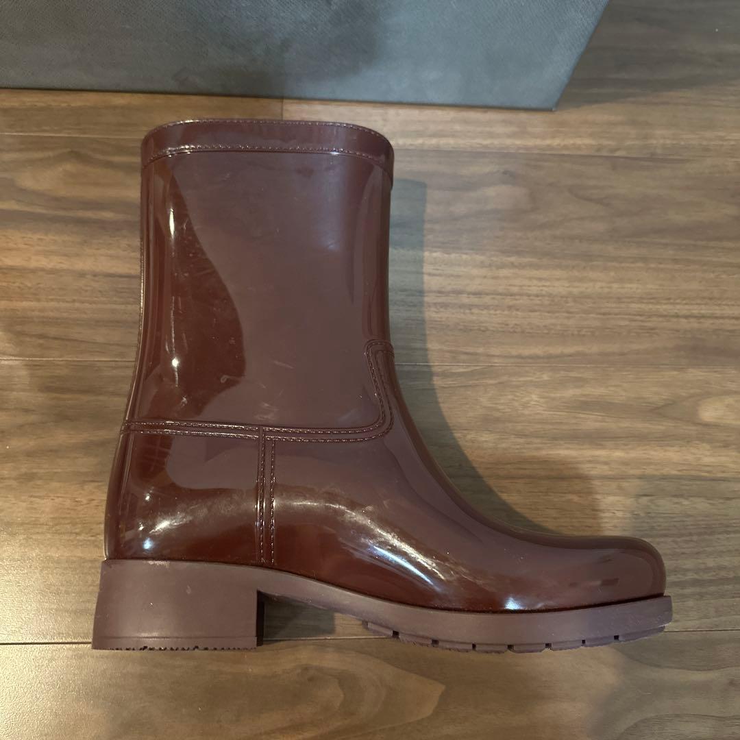 ⭐︎レアPRADA レインブーツ　長靴　サイズ38 ボルドー　本物⭐︎