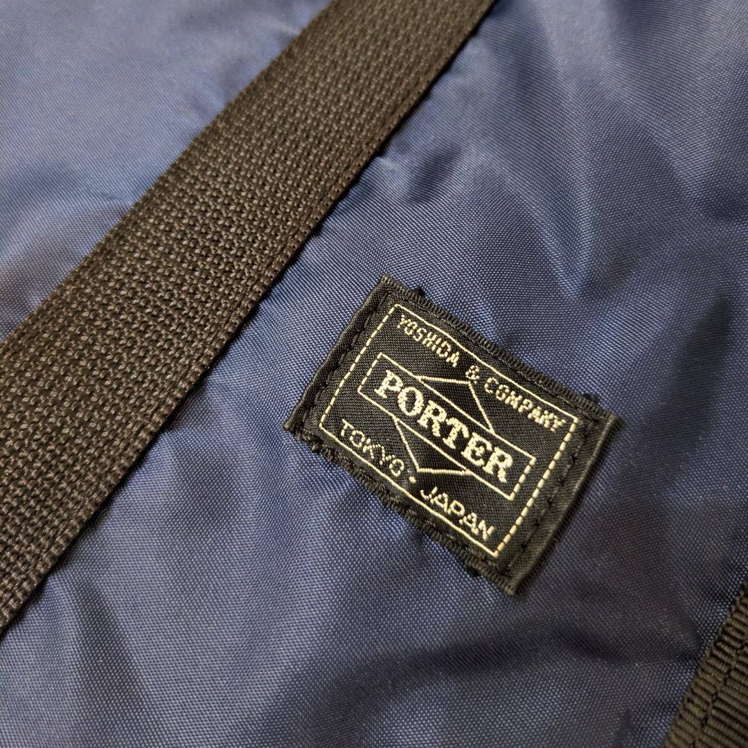 美品 ポーター 吉田カバン ナイロン トートバッグ リバーシブル ネイビー 紺