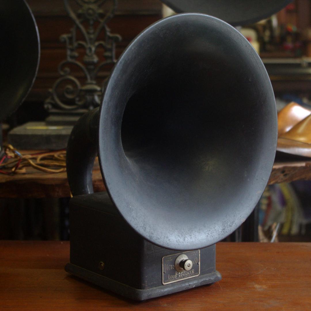 ヴィンテージ ホーンスピーカー 米国 DICTOGRAPH製 ラジオ SP-01