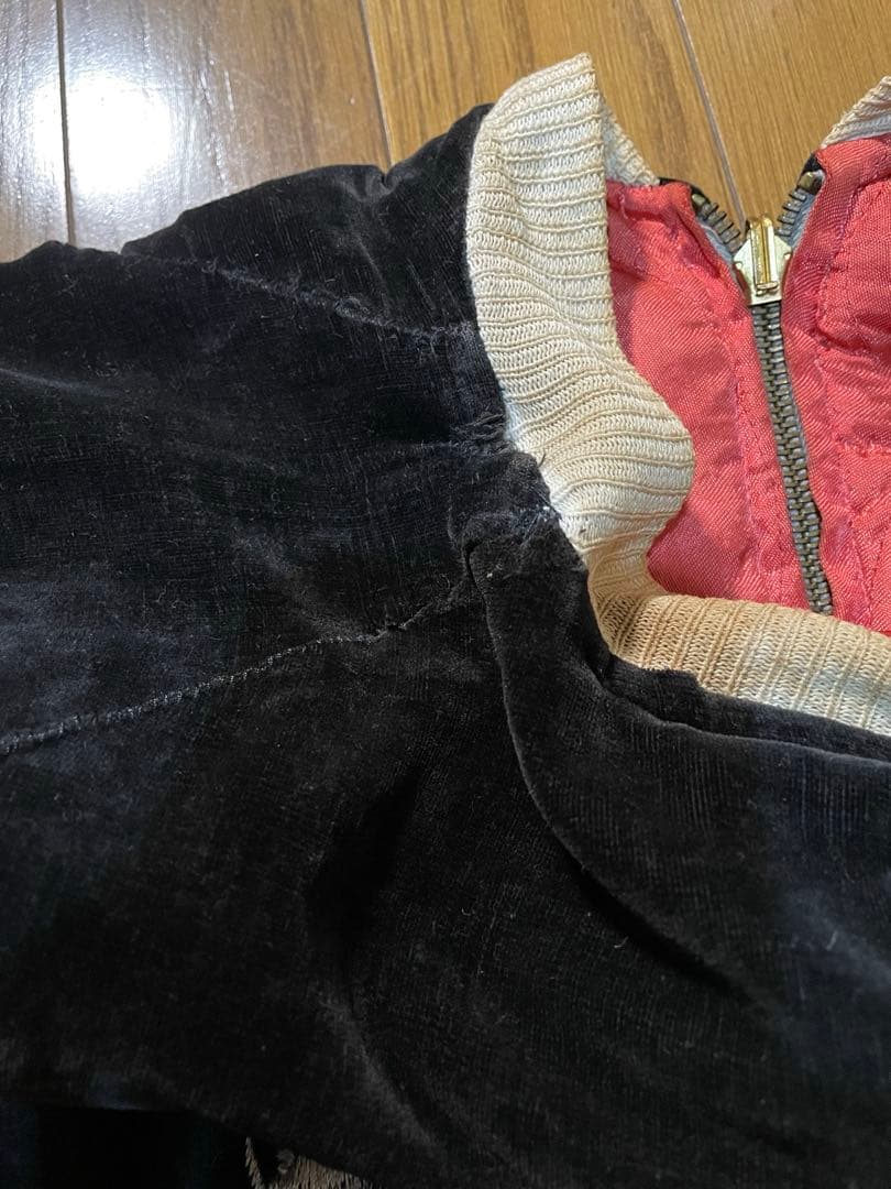 【難あり】vintage Late 50s-60s スカジャン ドラゴン 別珍