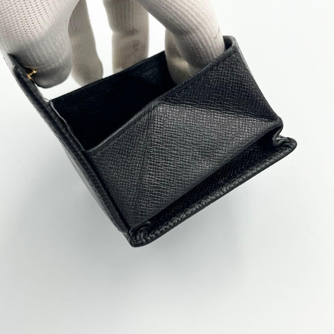 【極美品】LOUIS VUITTON ケース　ポルトモネボワット　エピ　黒