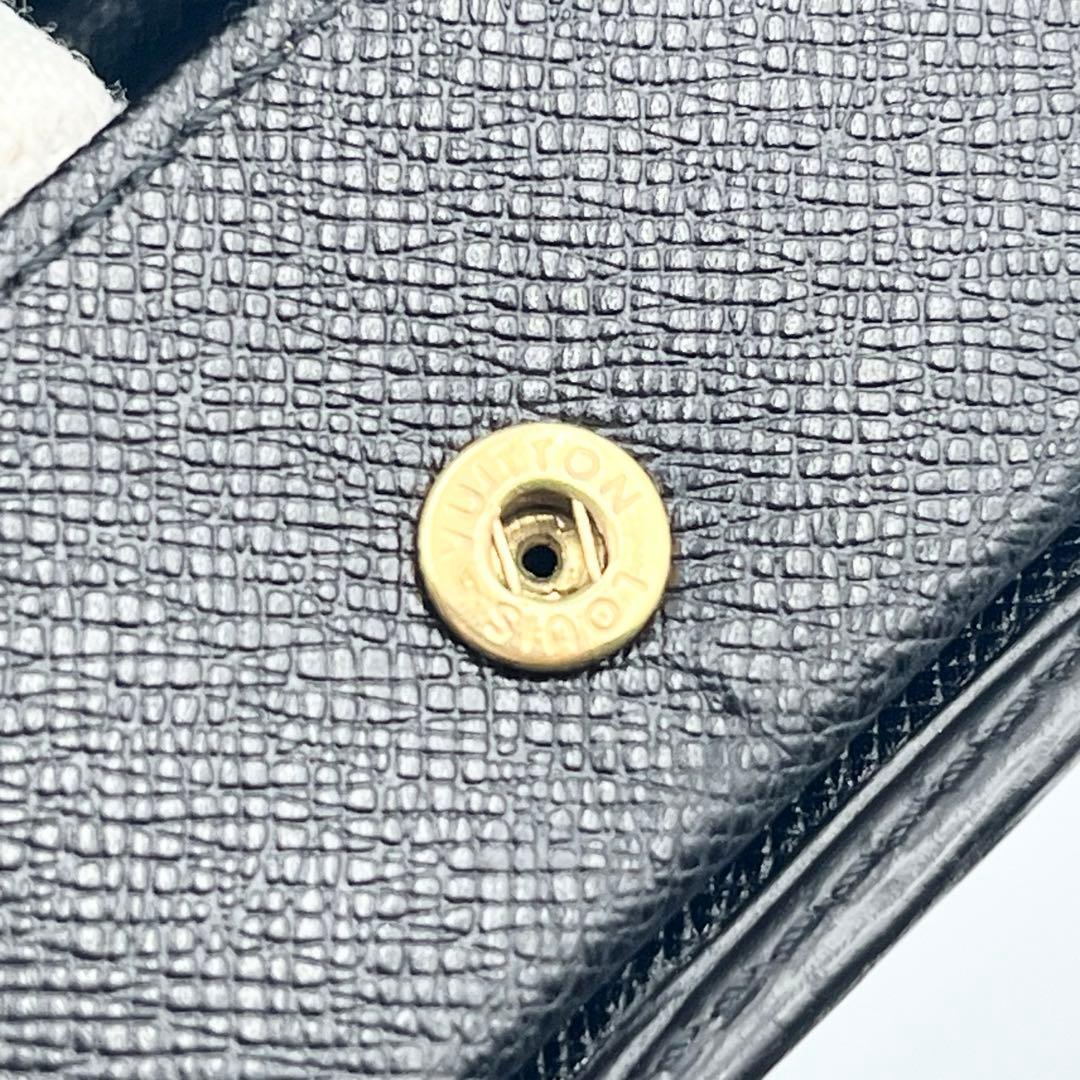 【極美品】LOUIS VUITTON ケース　ポルトモネボワット　エピ　黒