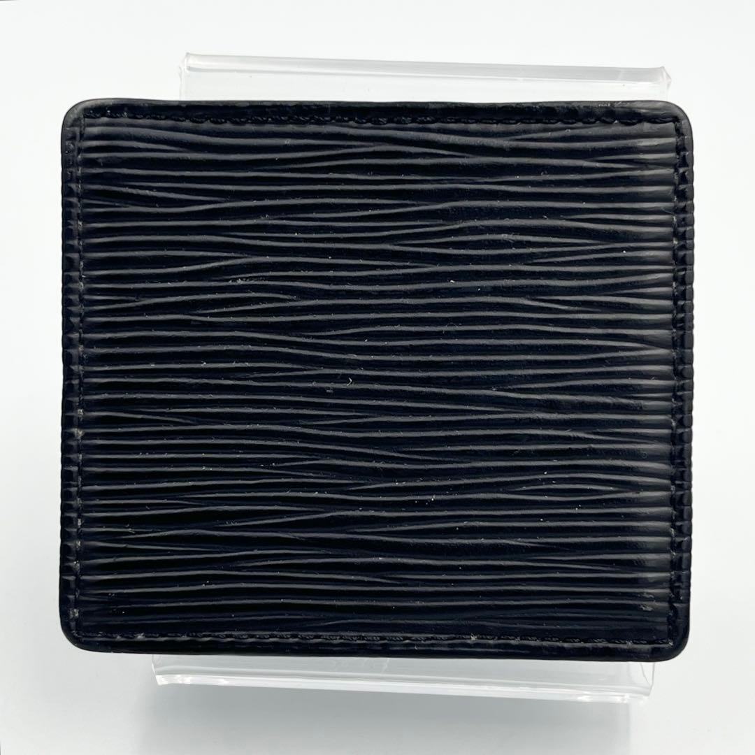 【極美品】LOUIS VUITTON ケース　ポルトモネボワット　エピ　黒