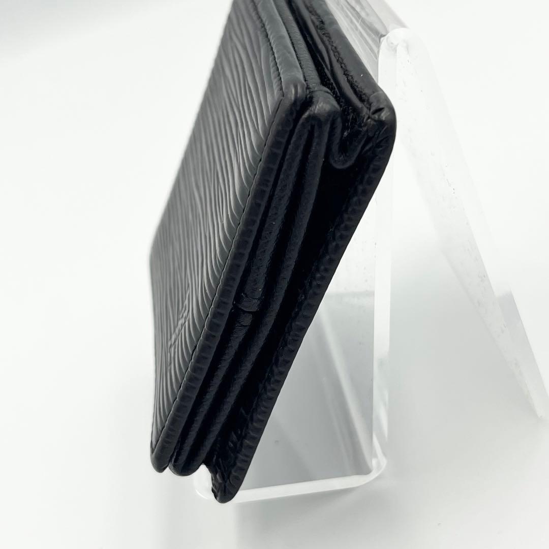 【極美品】LOUIS VUITTON ケース　ポルトモネボワット　エピ　黒