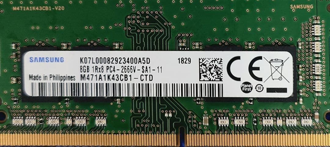 PC用メモリ PC4-2666V 8GB × 48枚セット