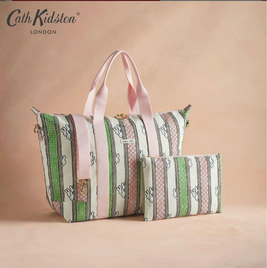 キャスキッドソン　オーバーナイトバッグ Miffy Drawn Stripe