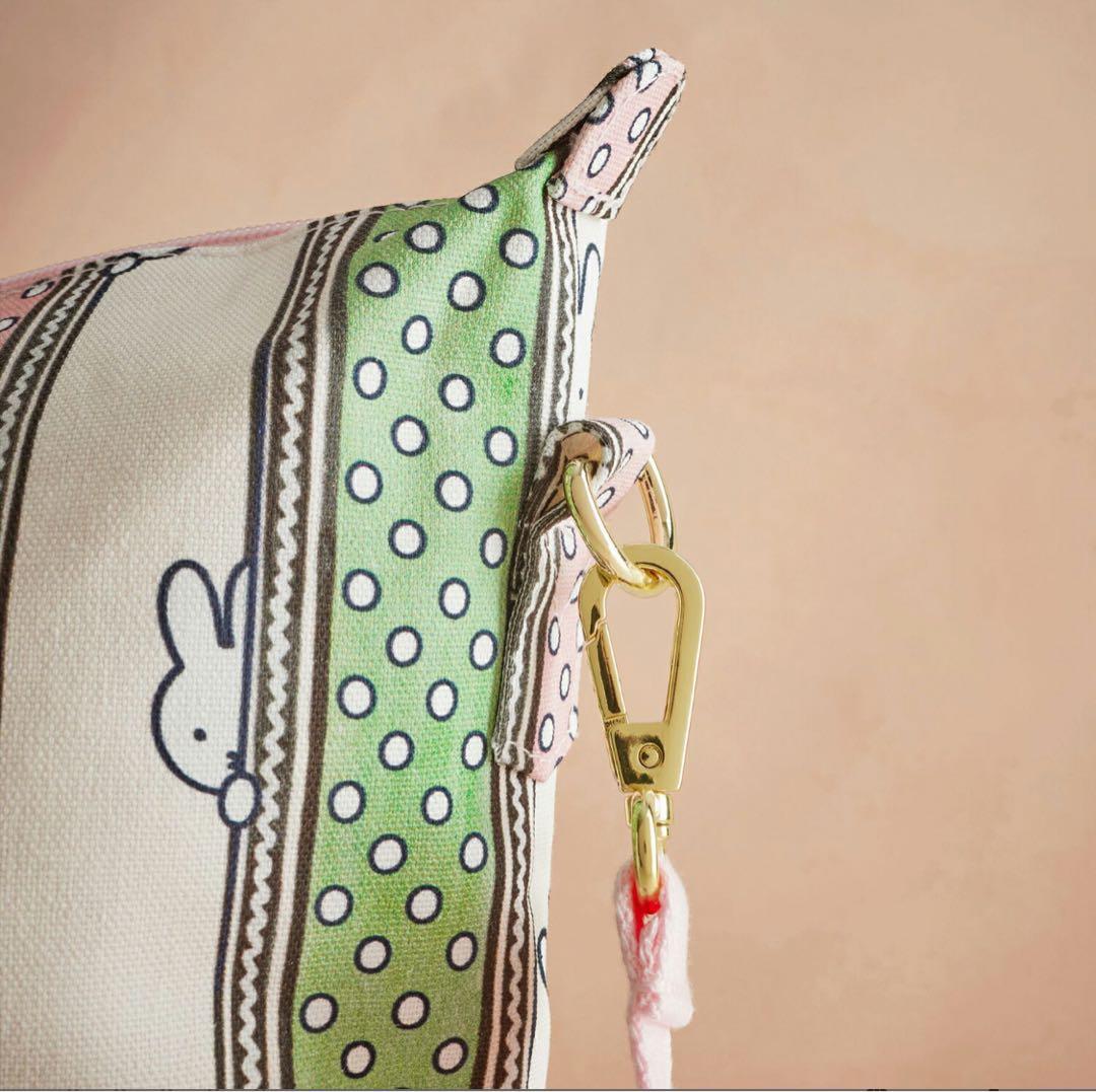 キャスキッドソン　オーバーナイトバッグ Miffy Drawn Stripe