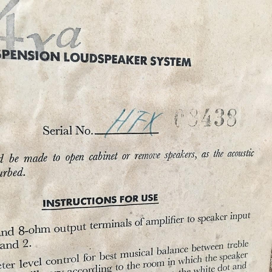 アコースティックリサーチ ACOUSTIC RESEARCH AR-4XA ★