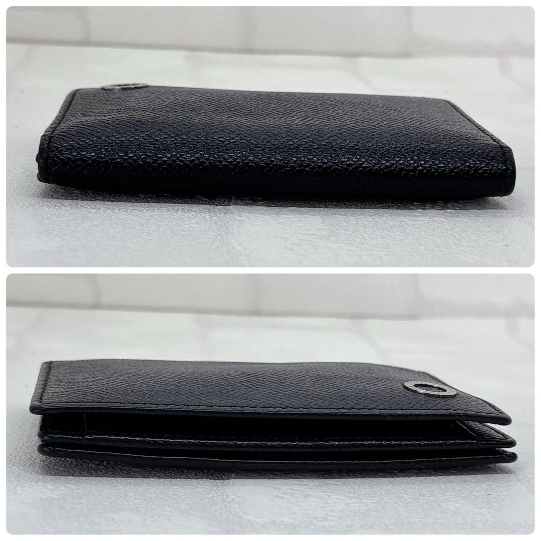 美品✨ブルガリ 名刺入れ カードケース ブルガリマン サークルロゴ 黒