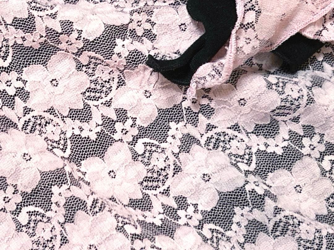 GOLDS♡肩紐ビジュー♡ふりふりラッフルフリル♡レースキャミトップスⅡ♡BK