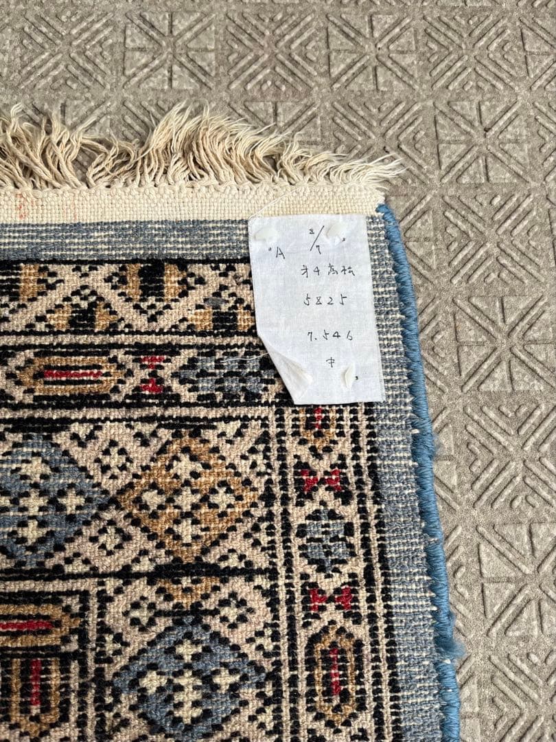 イラン ビンテージラグ 手織り絨毯 カーペット 95cm x 65cm