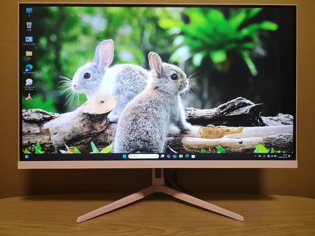 PX248 Wave ゲーミングモニター デコラパステルピンクデビル 美品