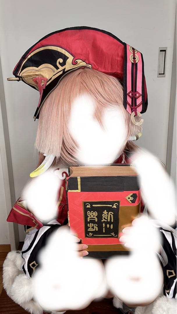 煙緋 コスプレ フルセット 原神 ウィッグ付き 靴付き 難あり