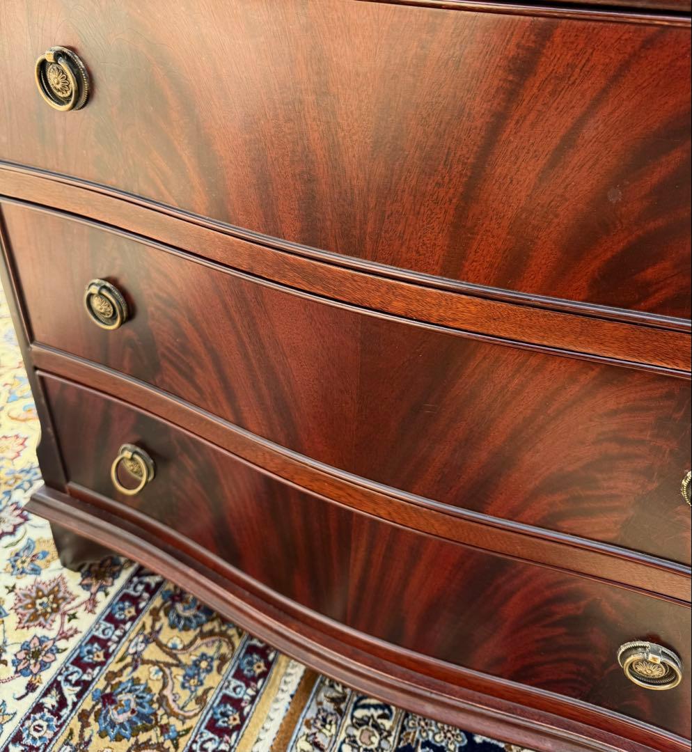 英国ヴィクトリアン マホガニーチェスト 4段