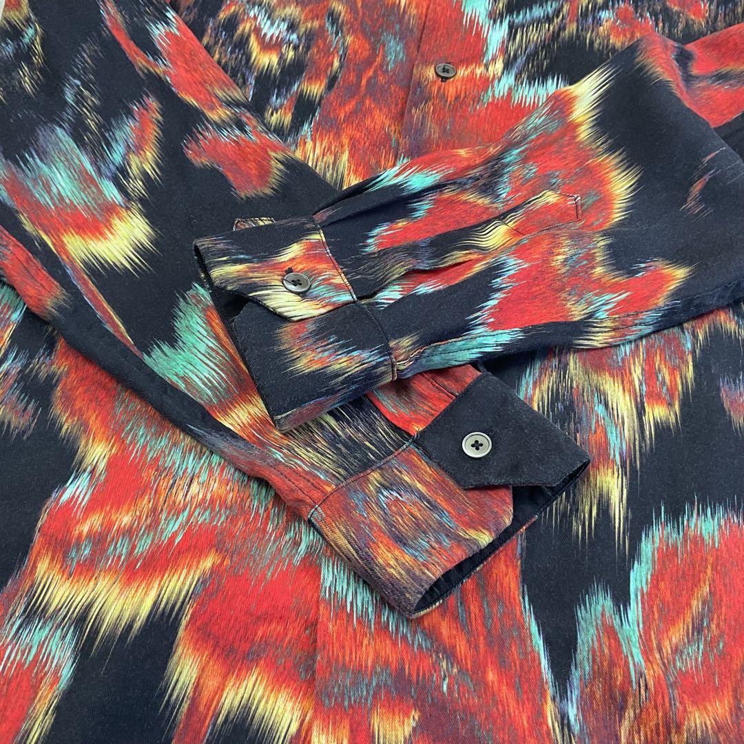 h*a様 大きいサイズ✨L✨ポールスミス　フラワー柄　総柄シャツ　現行タグ　長袖