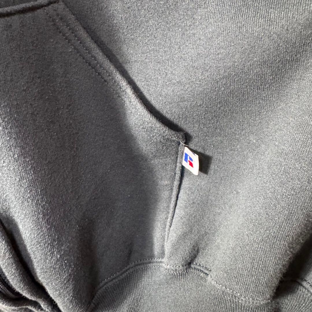H*U様 激レア 90s USA製 RUSSELL PLAIN 無地 フルジップ