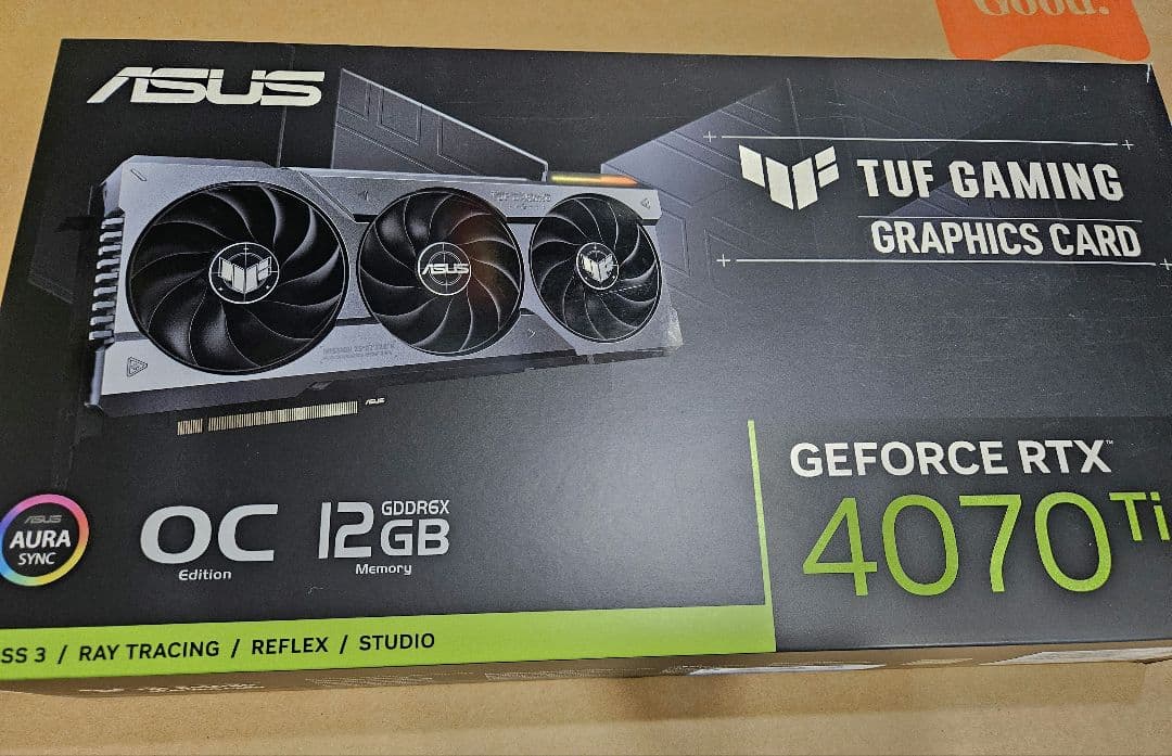 グラフィックボード・グラボ・ビデオカード ASUS TUF Gaming GeForce RTX 4070 Ti