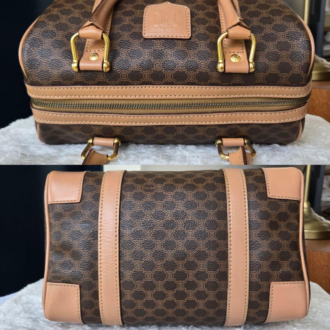 ☆CELINE☆　美品　セリーヌ　ミニボストンバッグ　マカダム柄　トリオンフ