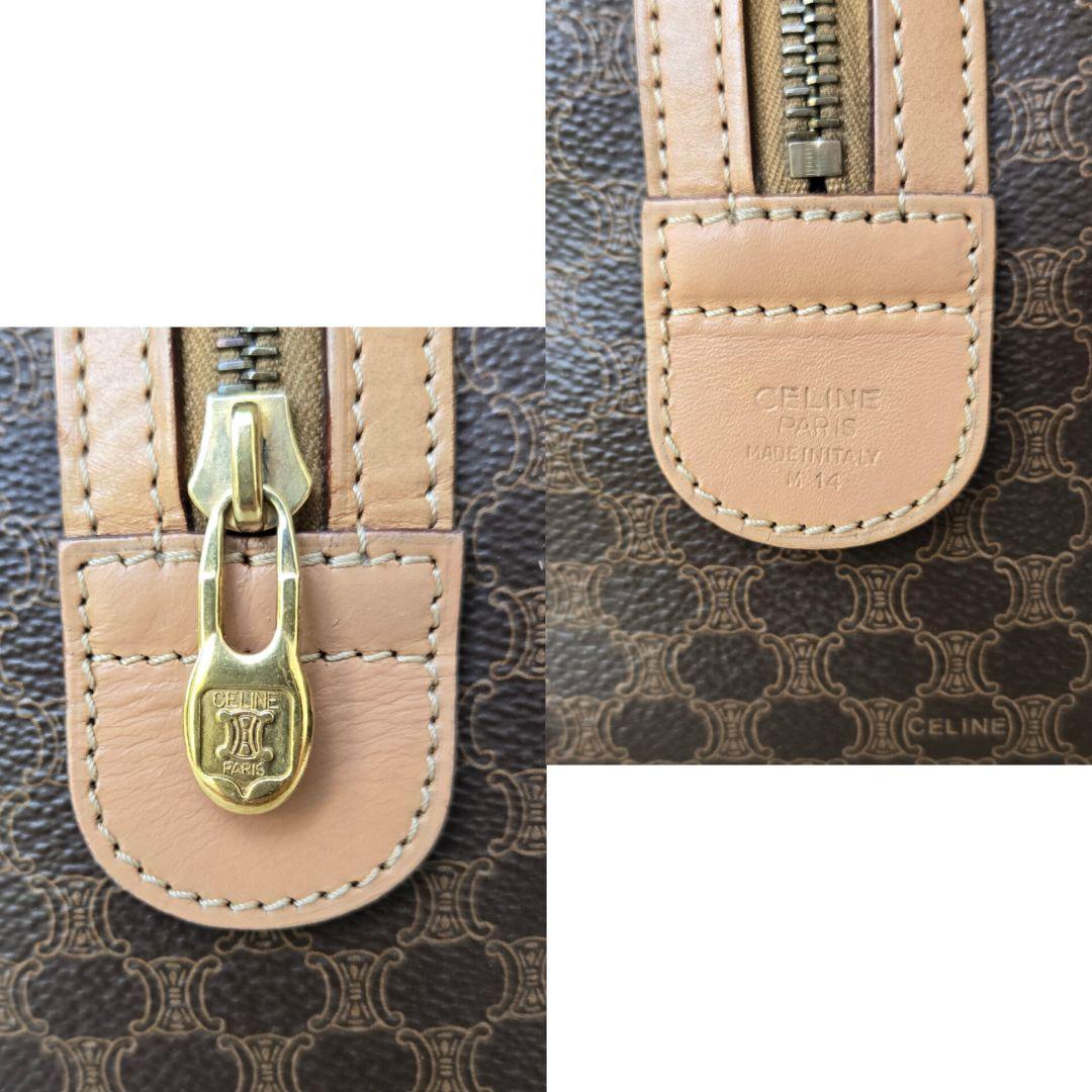 ☆CELINE☆　美品　セリーヌ　ミニボストンバッグ　マカダム柄　トリオンフ