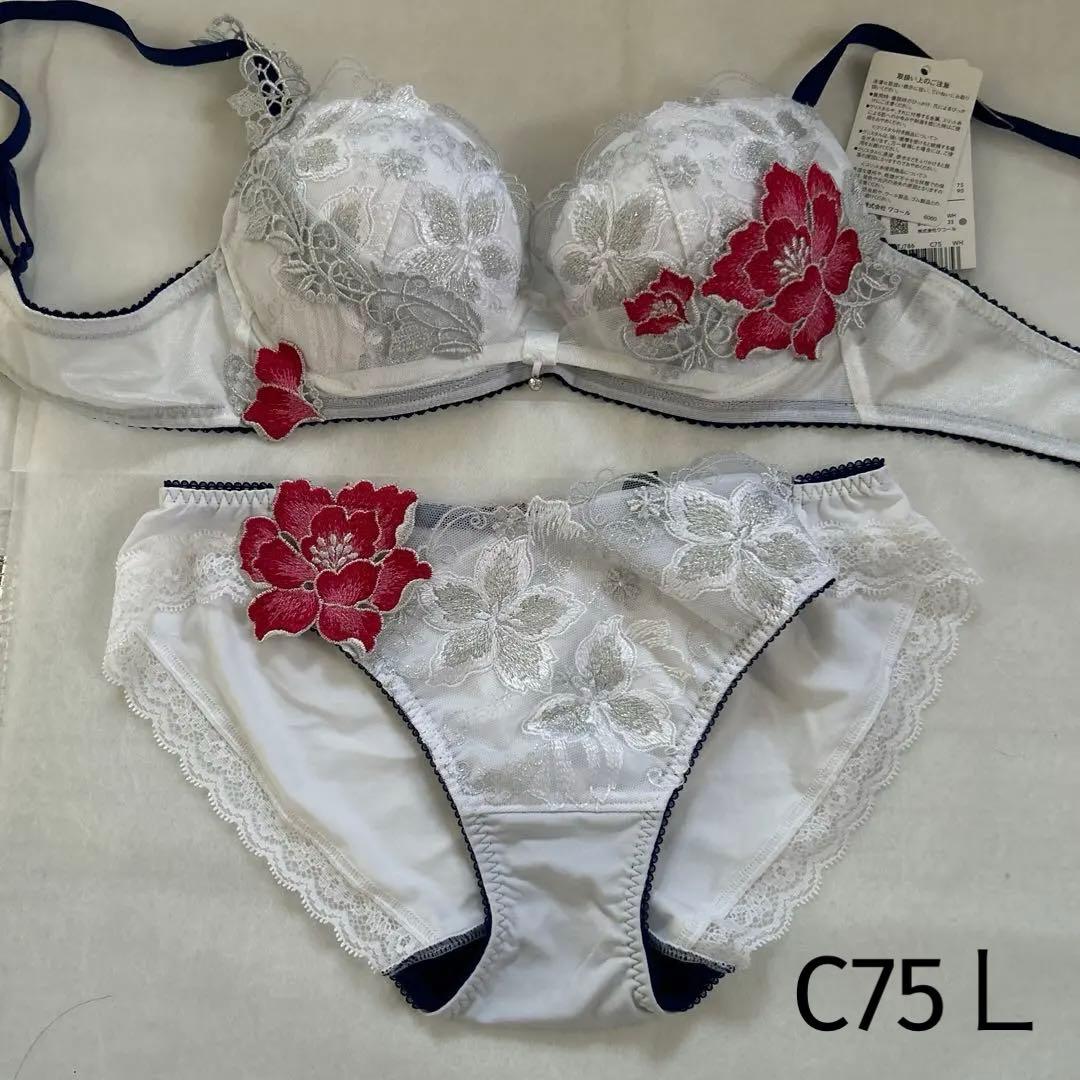 ワコール　サルート　ブラジャー　ショーツ　C75Ｌ