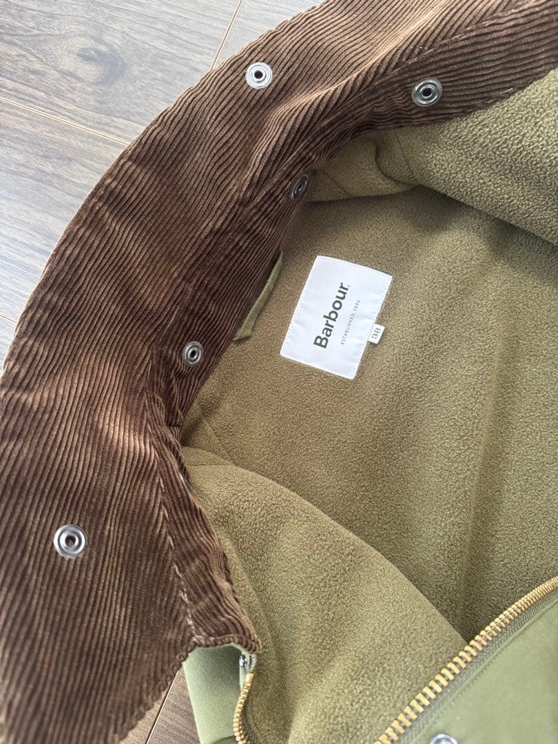 美品　Barbour バブアー別注 ビデイル ポーラテック ジャケット 38