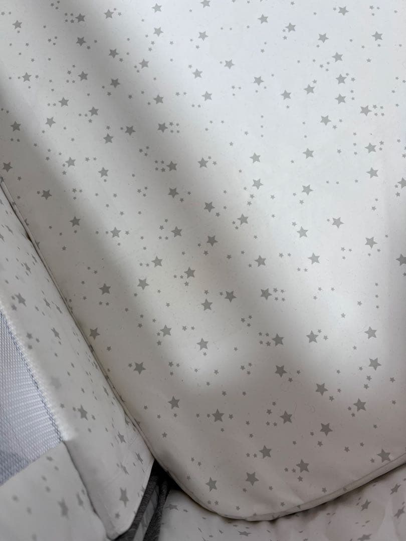 HZDMJ折りたたみ式ベビーベッド グレー　美品