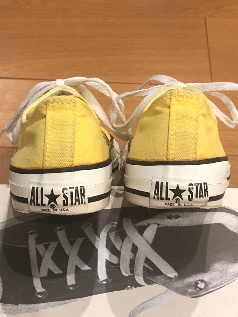 コーディー 90sコンバース オールスターLOW イエロー USA製