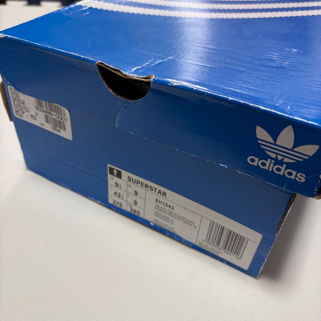 adidas SUPERSTAR ブラック スエード　27.5cm 未使用
