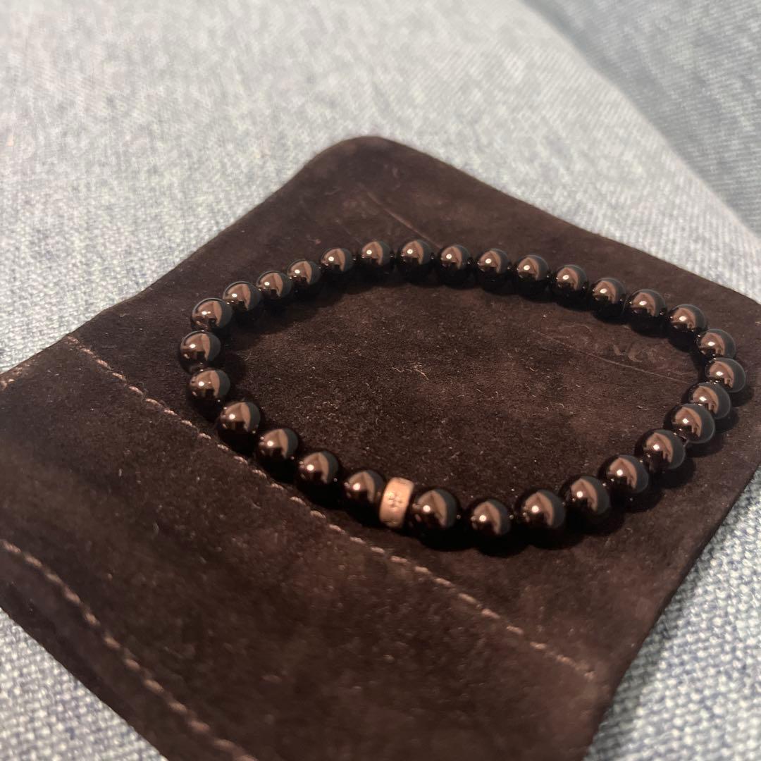 クロムハーツ　オニキスビーズブレスレット
