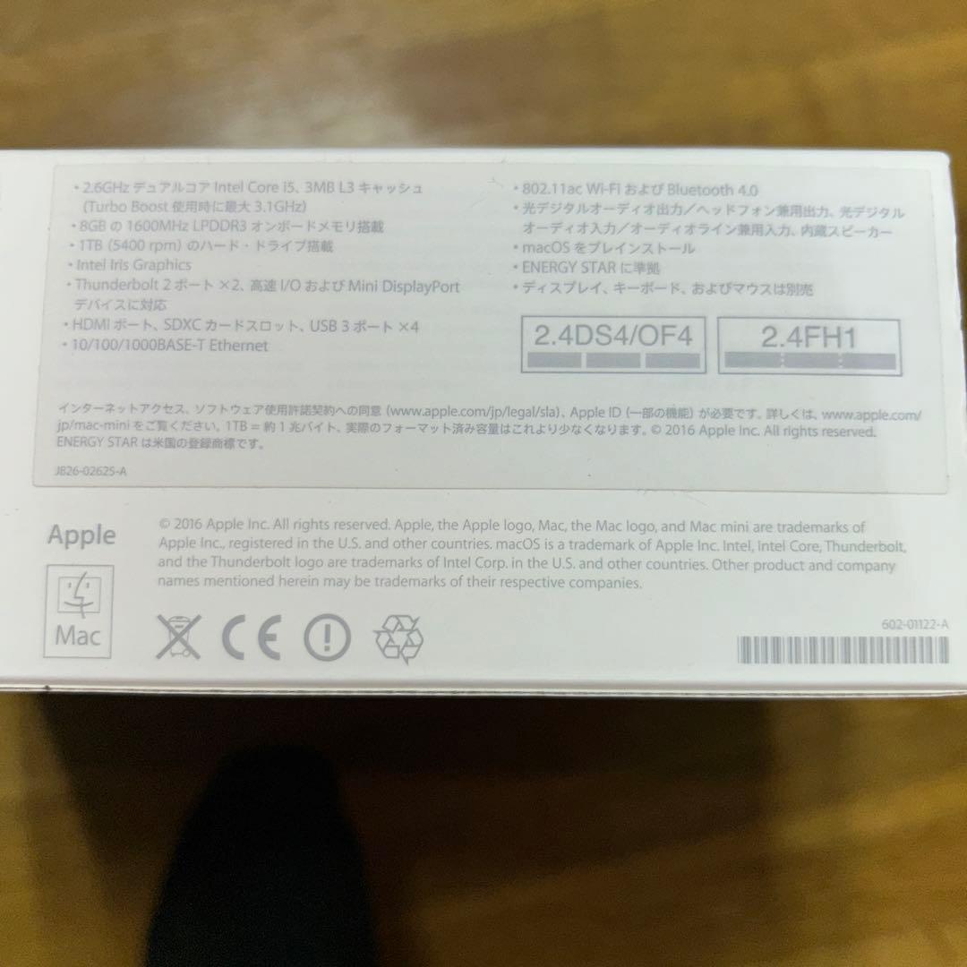 ミニPC Apple Mac mini late2014