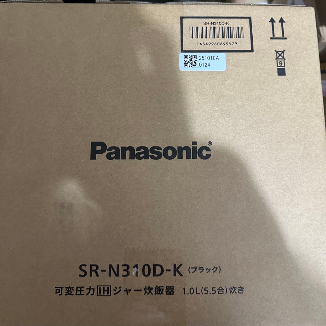 【新品】パナソニック 炊飯器5.5合 おどり炊き ブラック SR-N310D-K