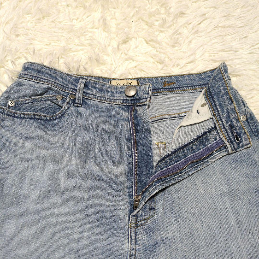 YANUK　JOAN　FVS　ワイドストレートデニム　フレア　27