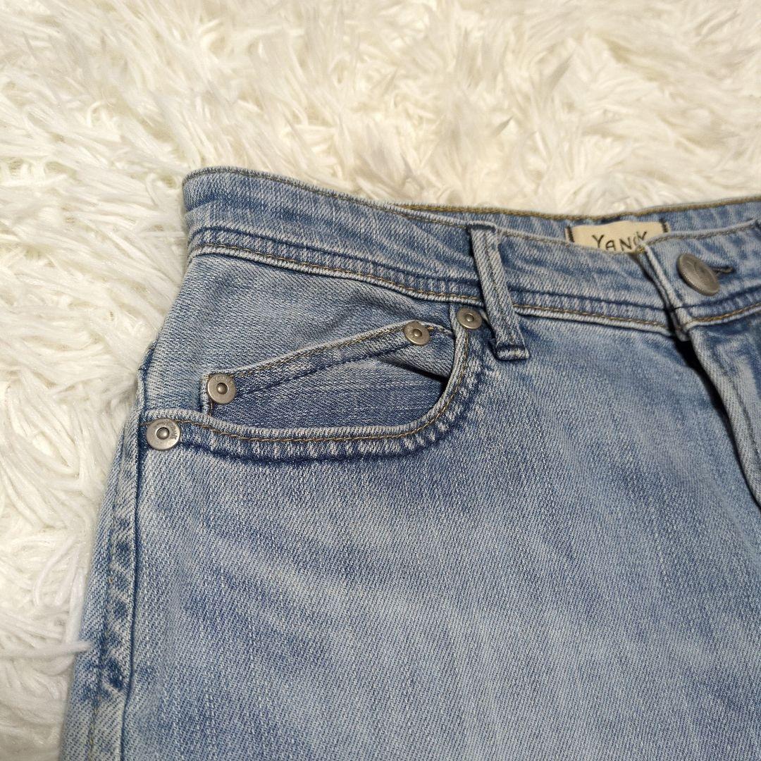 YANUK　JOAN　FVS　ワイドストレートデニム　フレア　27