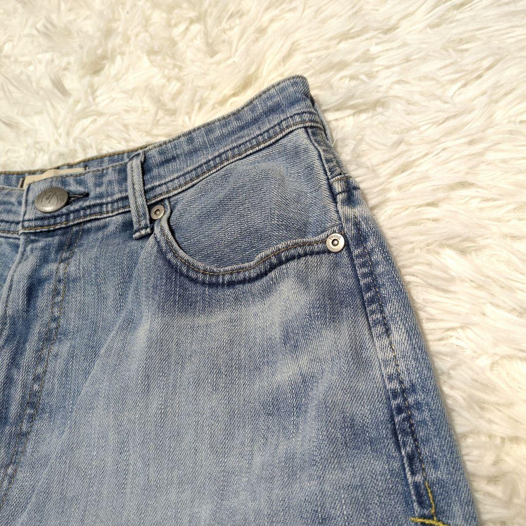 YANUK　JOAN　FVS　ワイドストレートデニム　フレア　27