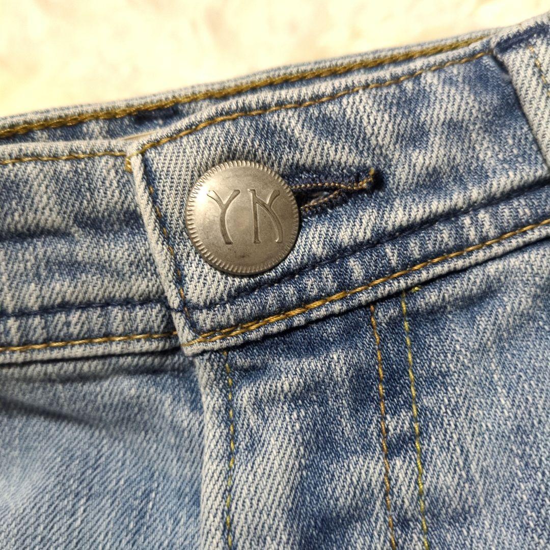 YANUK　JOAN　FVS　ワイドストレートデニム　フレア　27